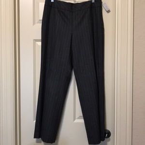 NWT Talbots Collection Gray Pinstripe Pants